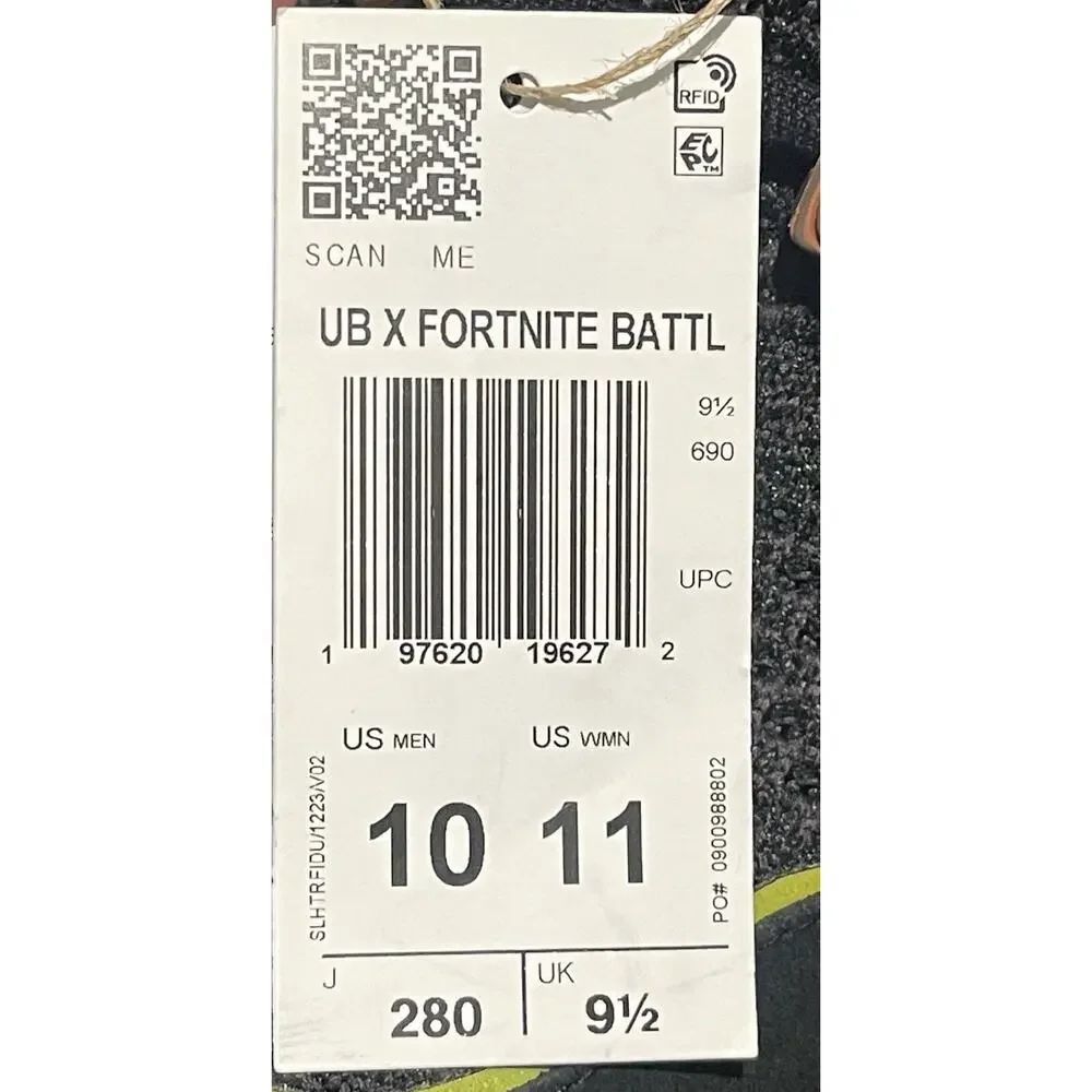 New Men’s 10 Adidas Fortnite x Adidas UltraBoost 1.0 Battle Bus - Black JQ0718